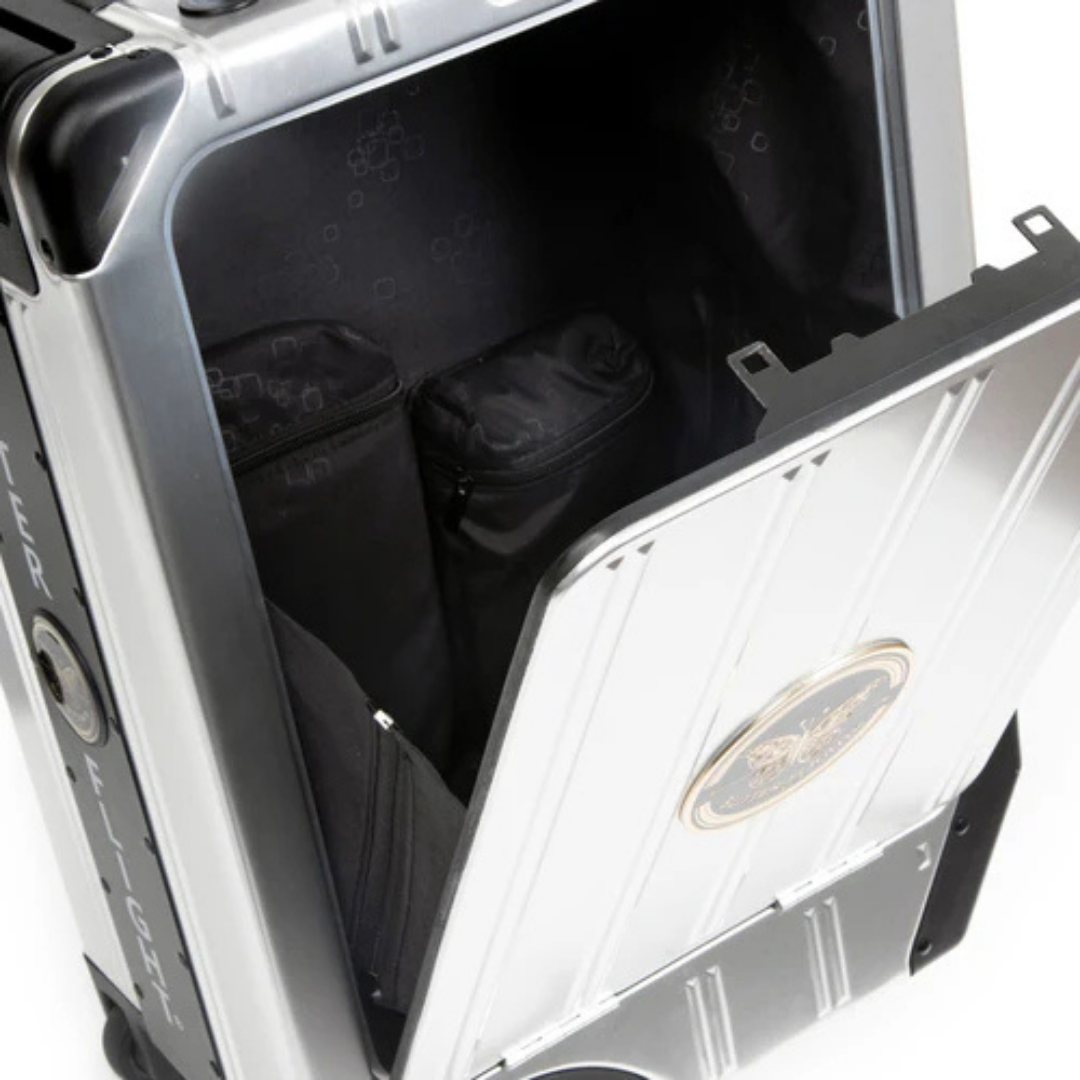 Silver Smart Electric Suitcase