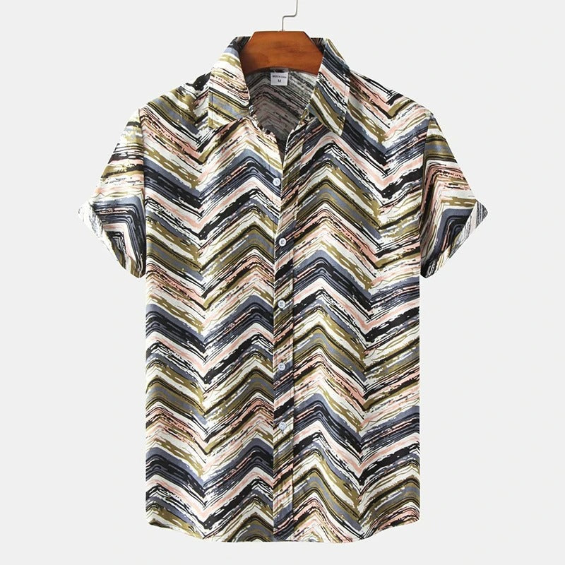 Kael™ | Men’s Hawaiian Stripe Shirt