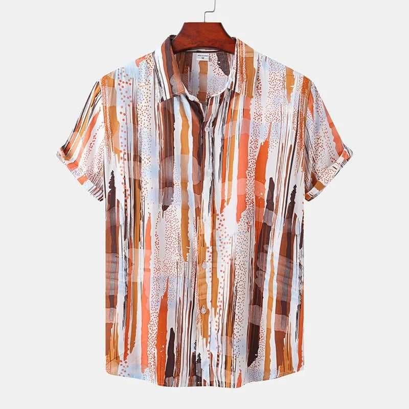 Kael™ | Men’s Hawaiian Stripe Shirt