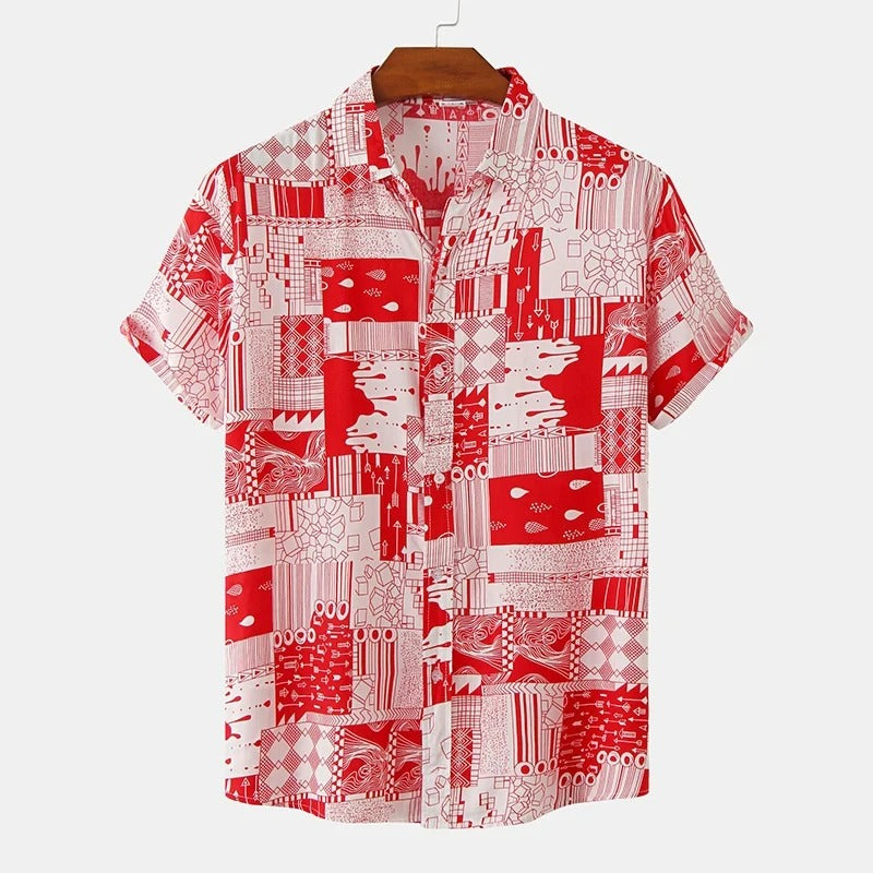 Kael™ | Men’s Hawaiian Stripe Shirt