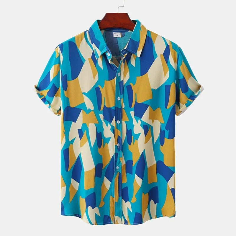 Kael™ | Men’s Hawaiian Stripe Shirt